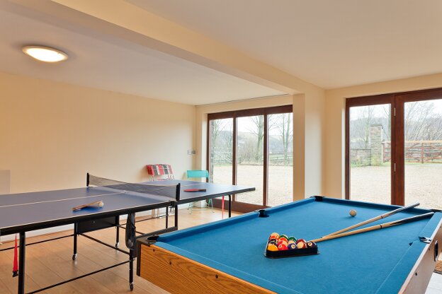 The shared games room