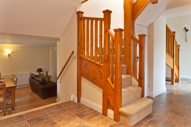 Orchard cottage hallway and staircases