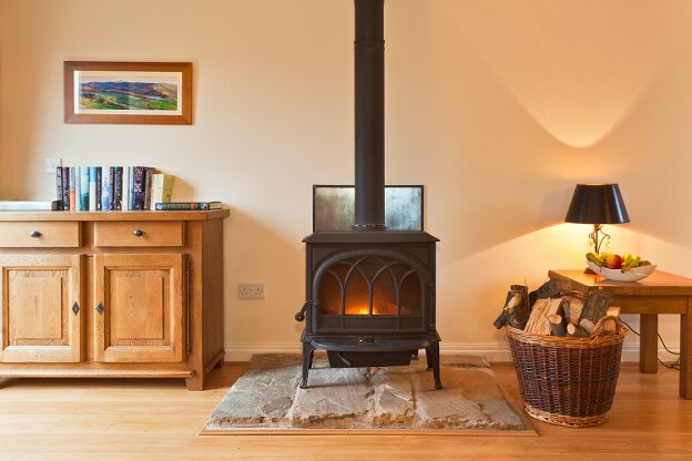 Throw some logs in the stove, and relax on the large leather sofas after spending the day in the countryside.